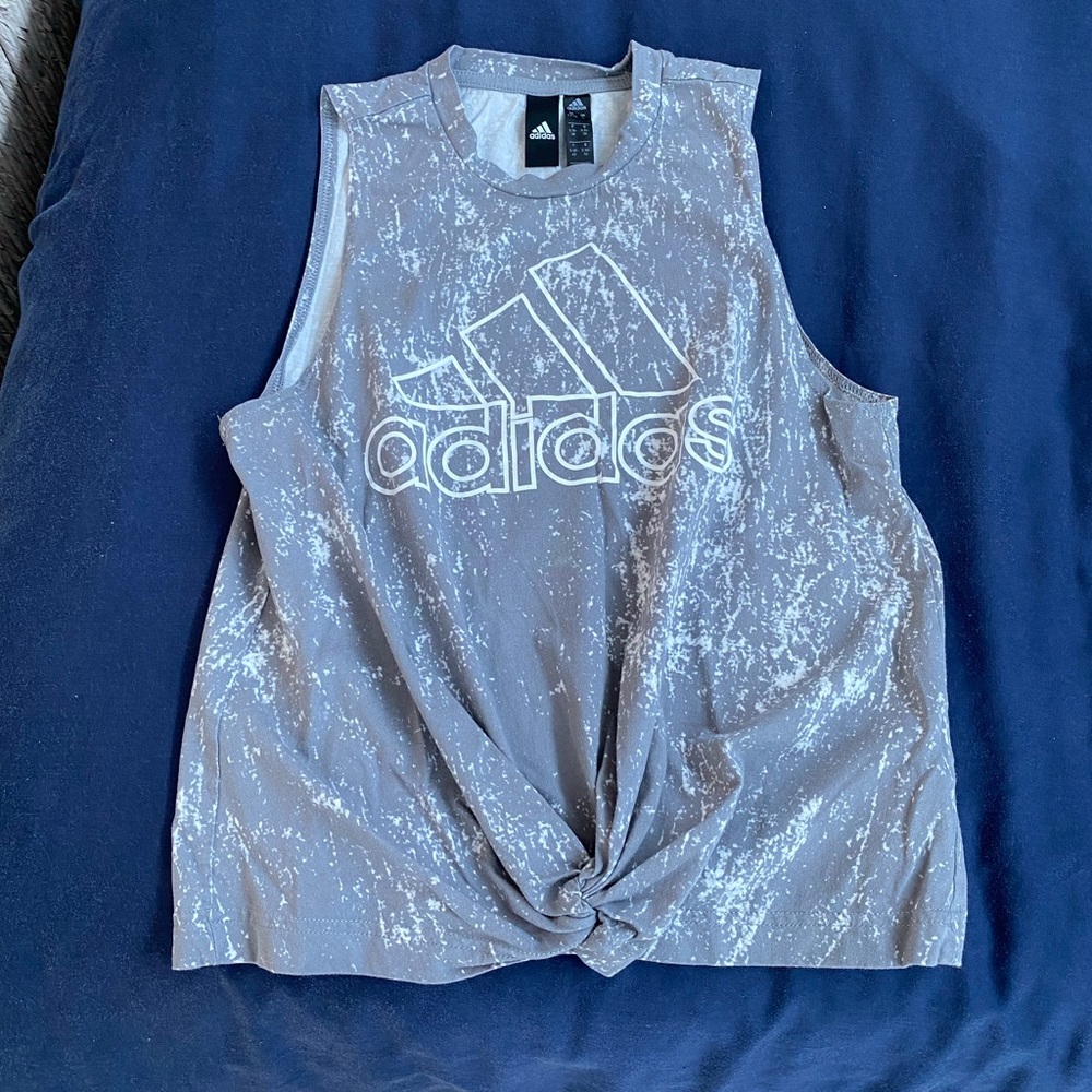 Adidas front tie shirt